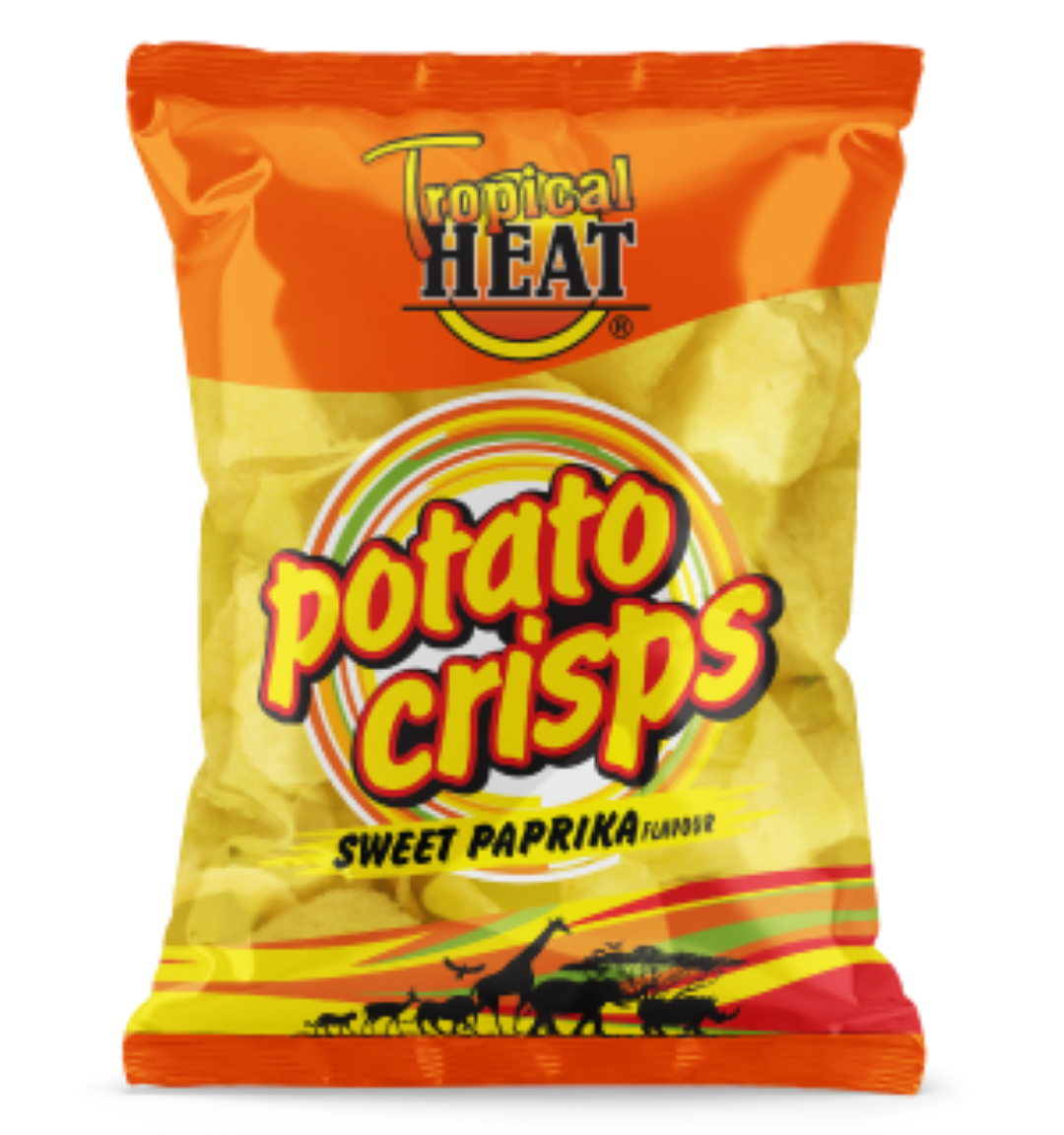 TROPICAL HEAT POTATO CRISPS SWEET PAPRIKA 50G
